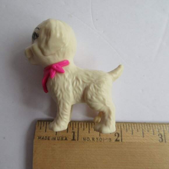 Barbie Replacement Pets Dog Puppy Lot of 4 Tan, Cream Dog Mattel - Picture 12 of 15